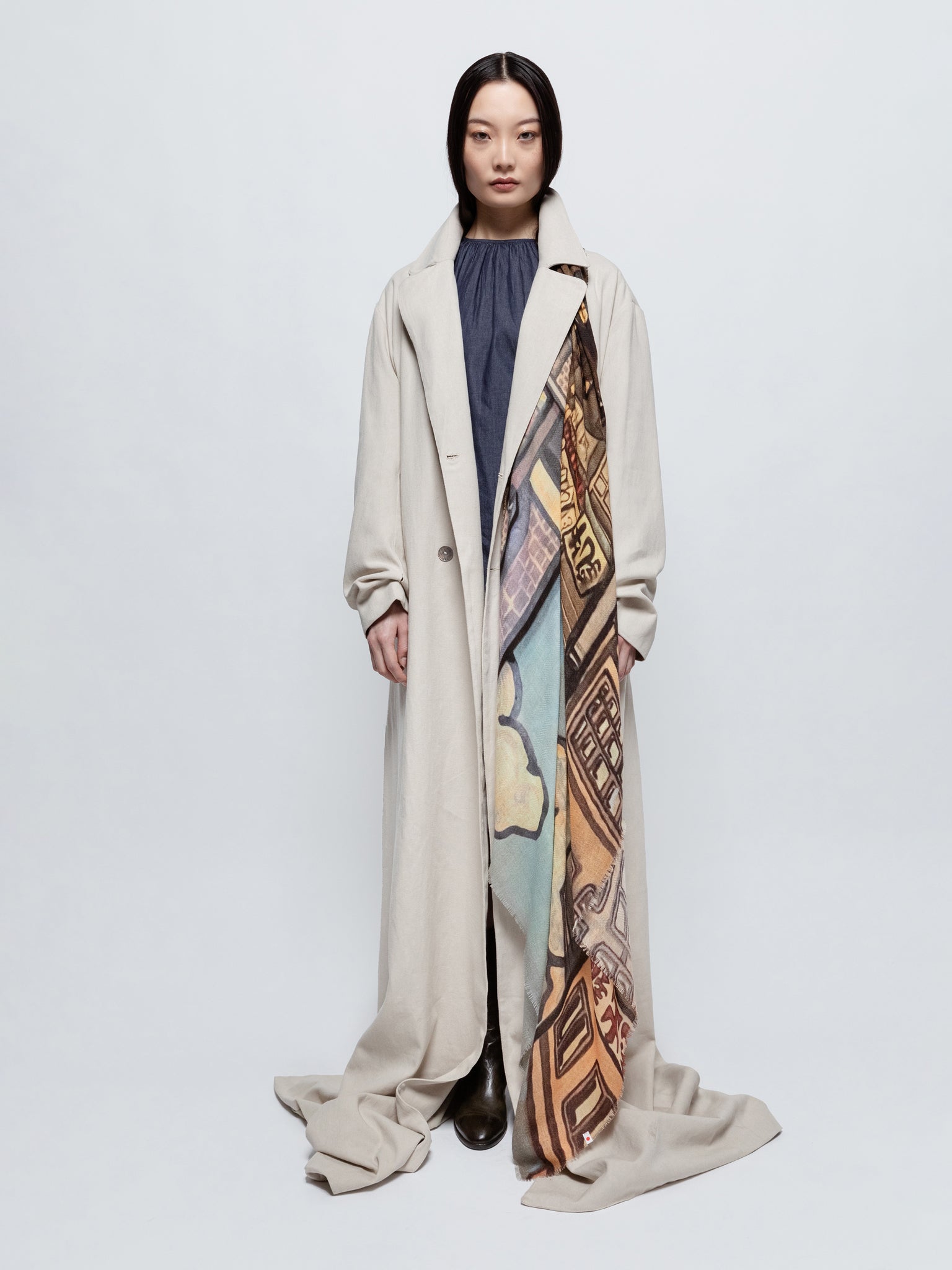 Talking Walls max block party single face square scarf block party