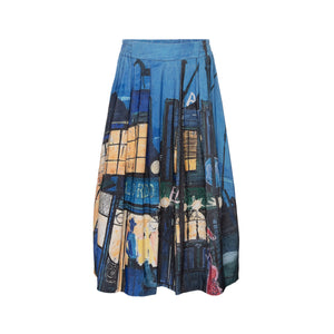 Talking Walls nona eldorado Midi Skirt eldorado
