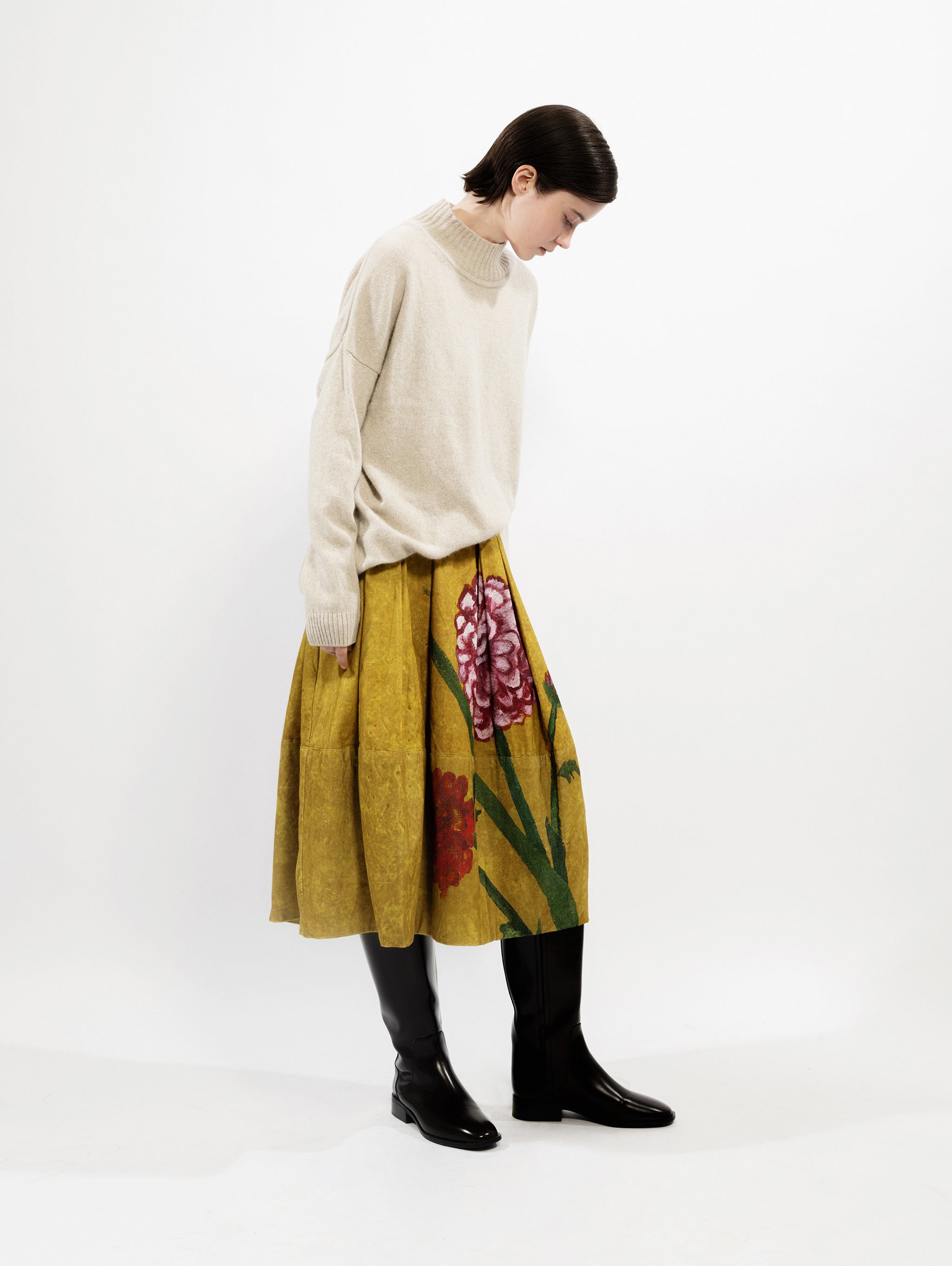 Talking Walls nona hyacinth Midi Skirt hyacinth