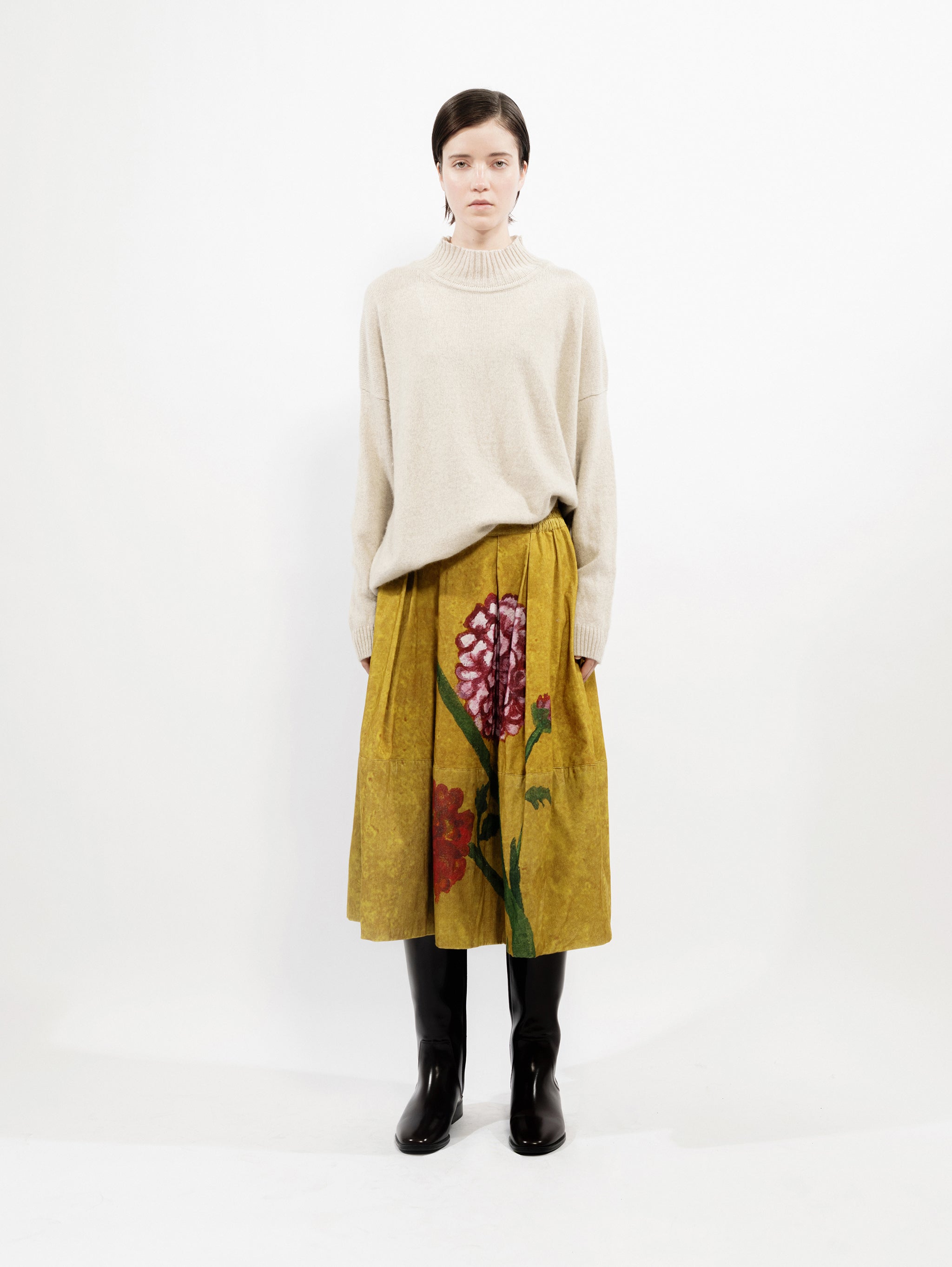 Talking Walls nona hyacinth Midi Skirt hyacinth