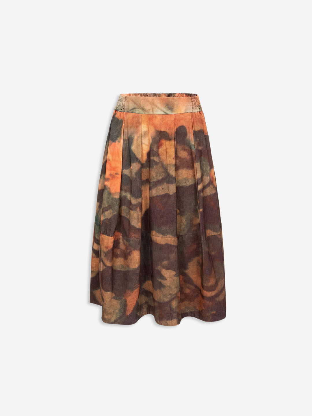 Talking Walls nona les fleurs Midi Skirt les fleurs