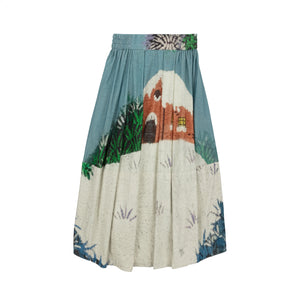 Talking Walls nona snow Midi Skirt snow
