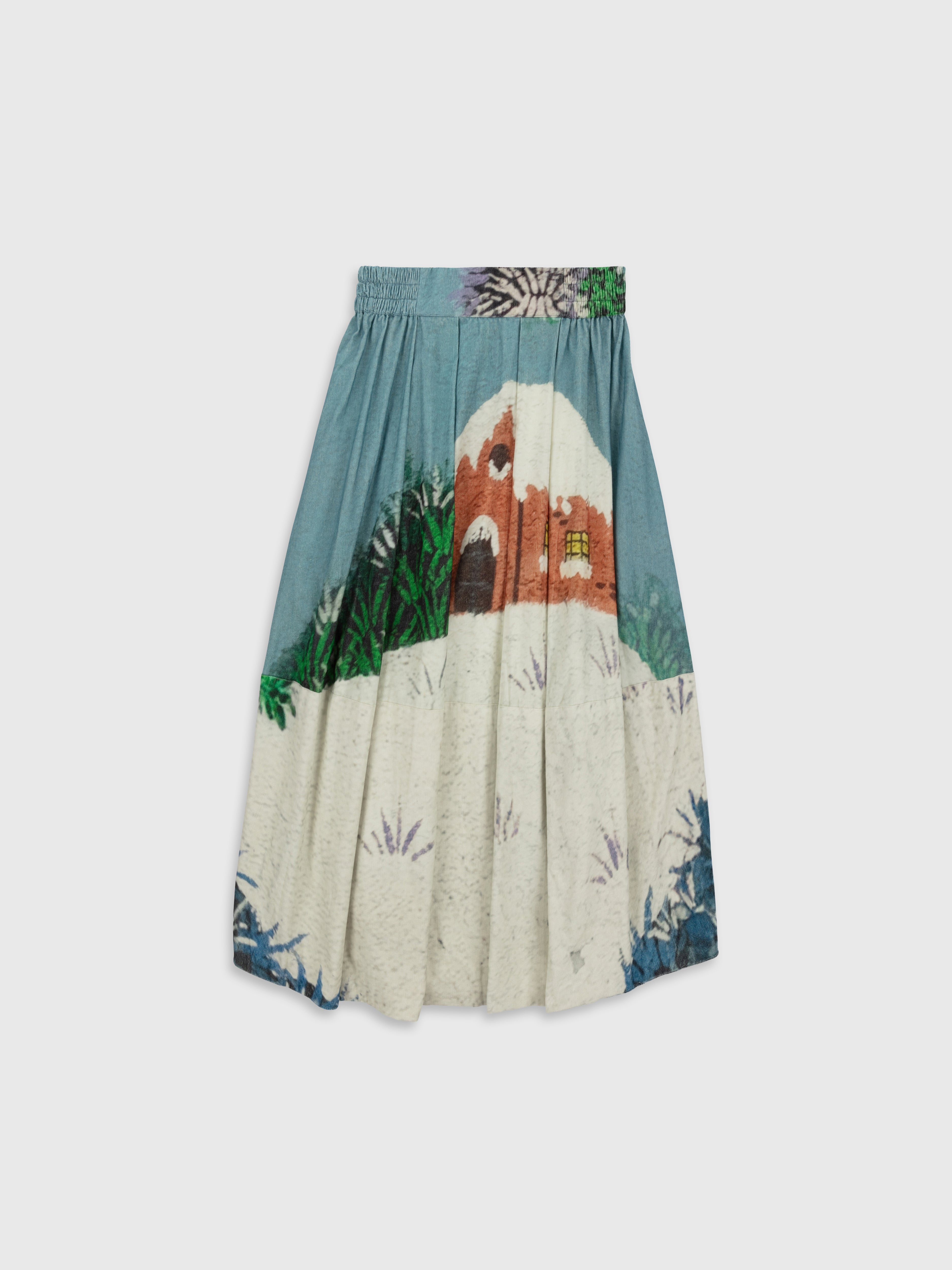 Talking Walls nona snow Midi Skirt snow