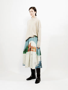 Talking Walls nona snow Midi Skirt snow