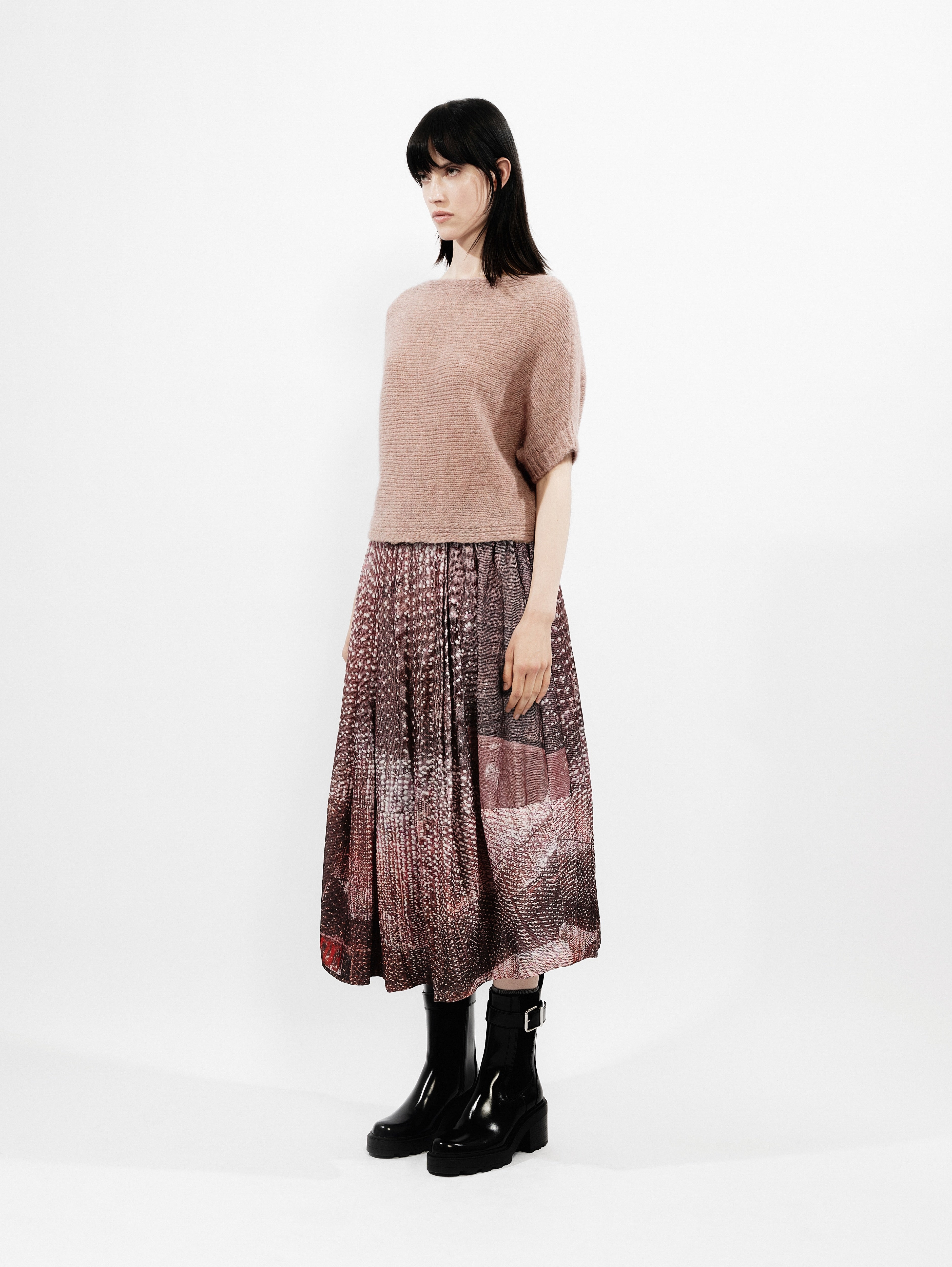 Talking Walls nona stardust Midi Skirt stardust