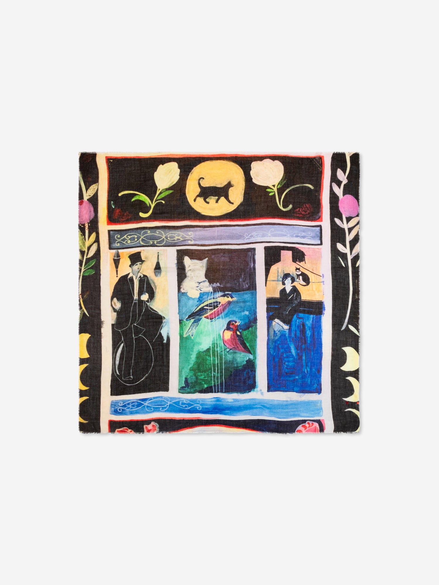 Talking Walls nova sainte simonne single face square scarf sainte simonne