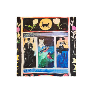 Talking Walls nova sainte simonne single face square scarf sainte simonne