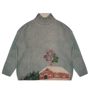 Talking Walls paola snow relaxed sweater snow