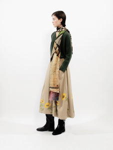 Talking Walls stella tournesol flat pleated long skirt tournesol