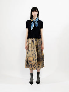 Talking Walls twiggy blue bar Single face square-shaped scarf blue bar