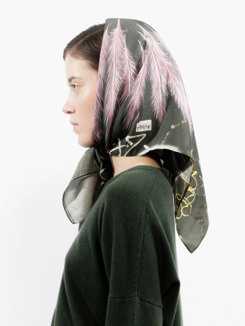 Talking Walls twiggy burlesque Single face square-shaped scarf burlesque