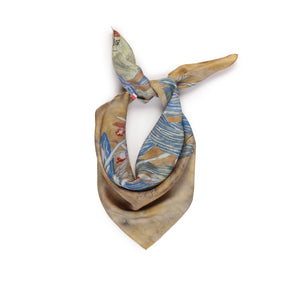 Talking Walls twiggy komadori Single face square-shaped scarf komadori