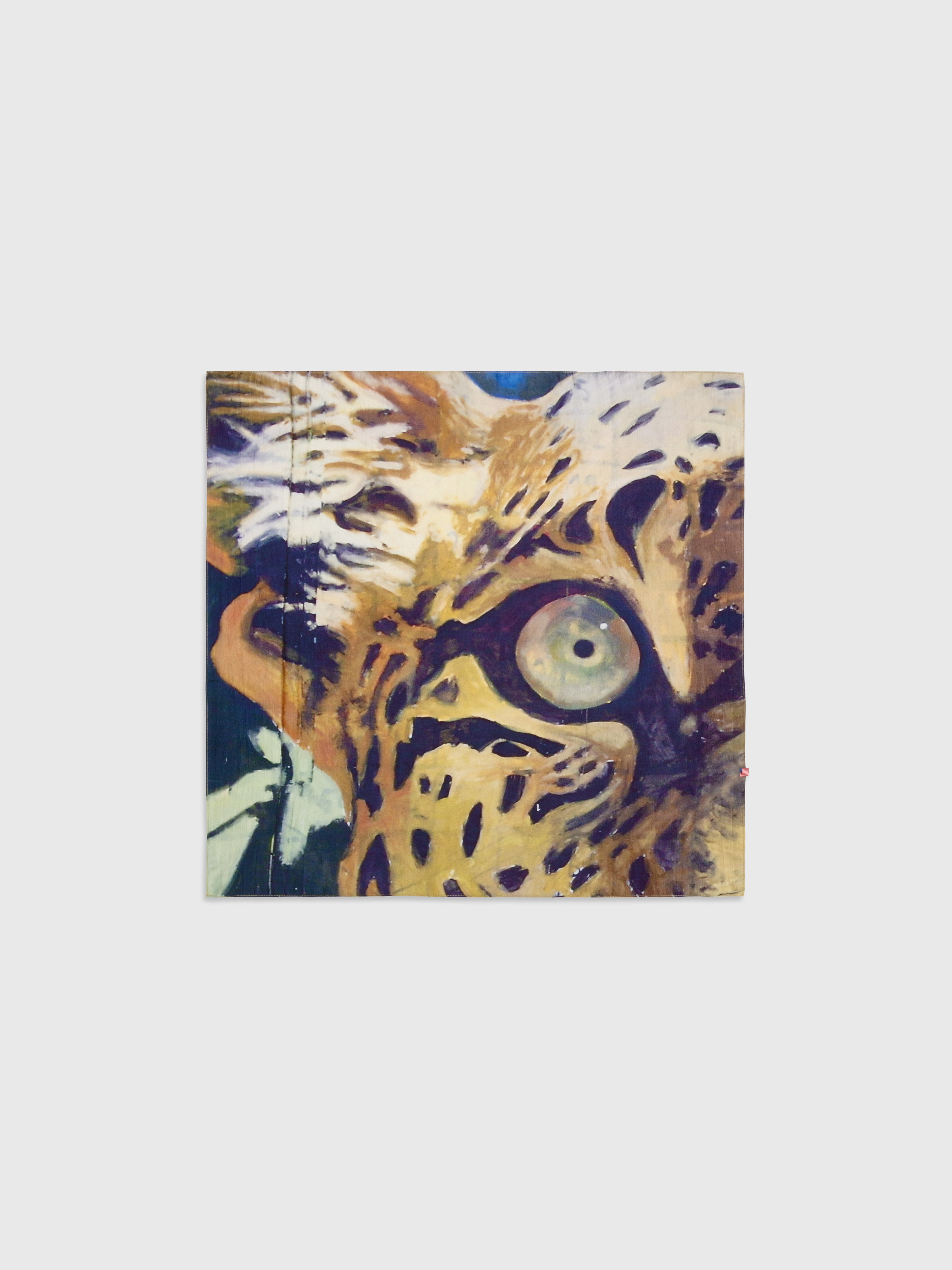 Talking Walls twiggy leopard Single face square-shaped scarf leopard