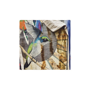 Talking Walls twiggy melody Single face square-shaped scarf melody