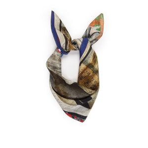 Talking Walls twiggy melody Single face square-shaped scarf melody