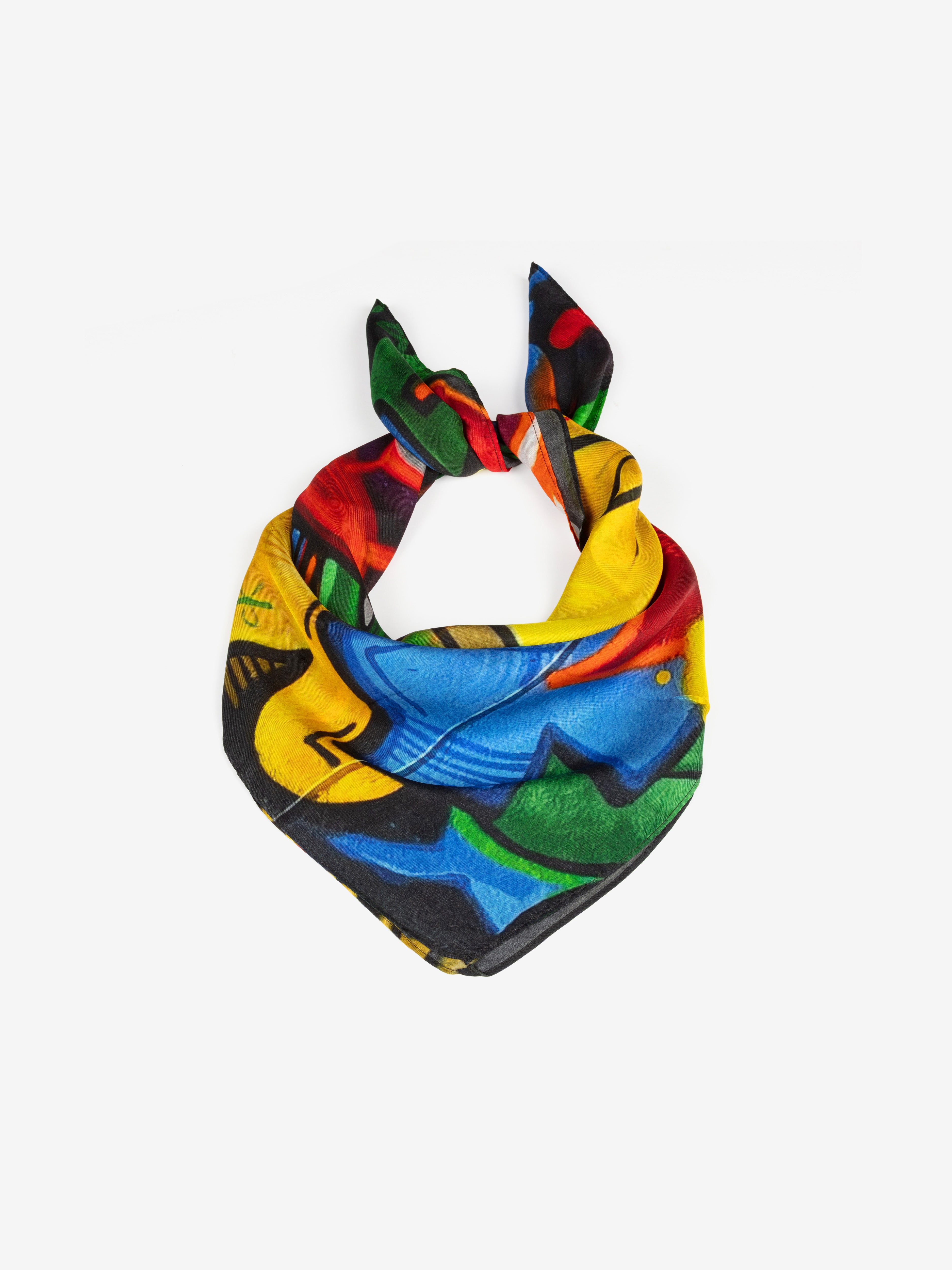 Talking Walls twiggy petal panic Single face square-shaped scarf petal panic