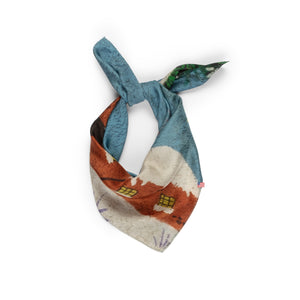 Talking Walls twiggy snow Single face square-shaped scarf snow