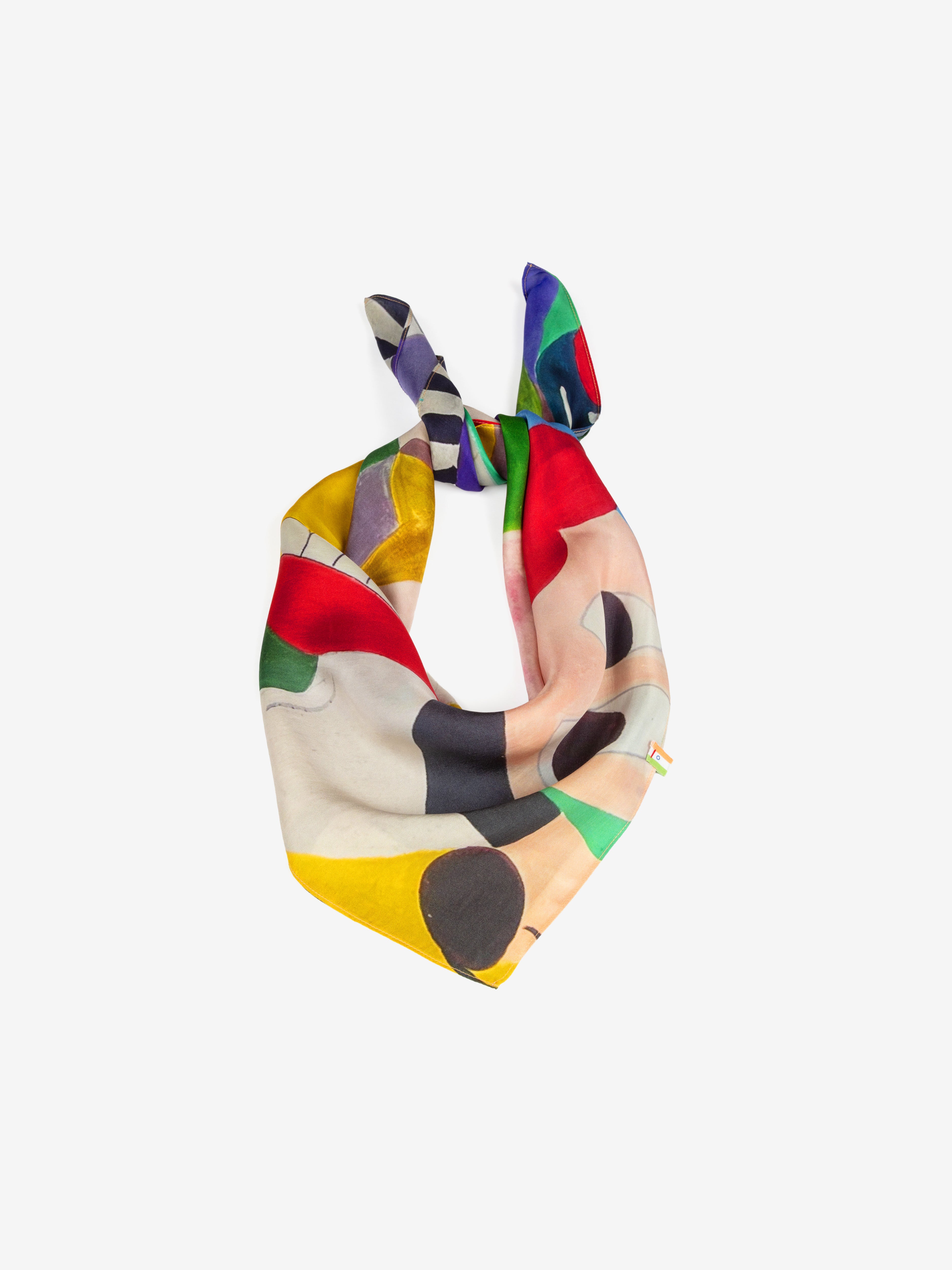 Talking Walls twiggy ultra brite Single face square-shaped scarf ultra brite