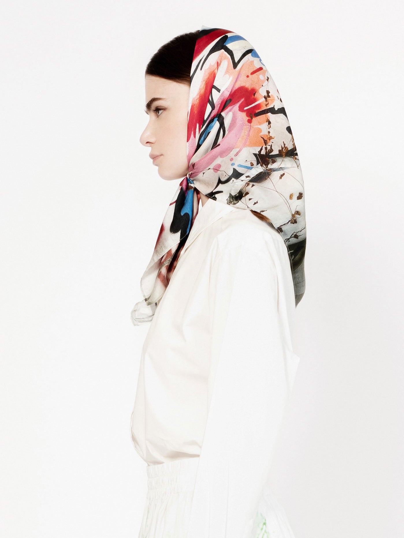 Talking Walls twiggy zig zag Single face square-shaped scarf zig zag