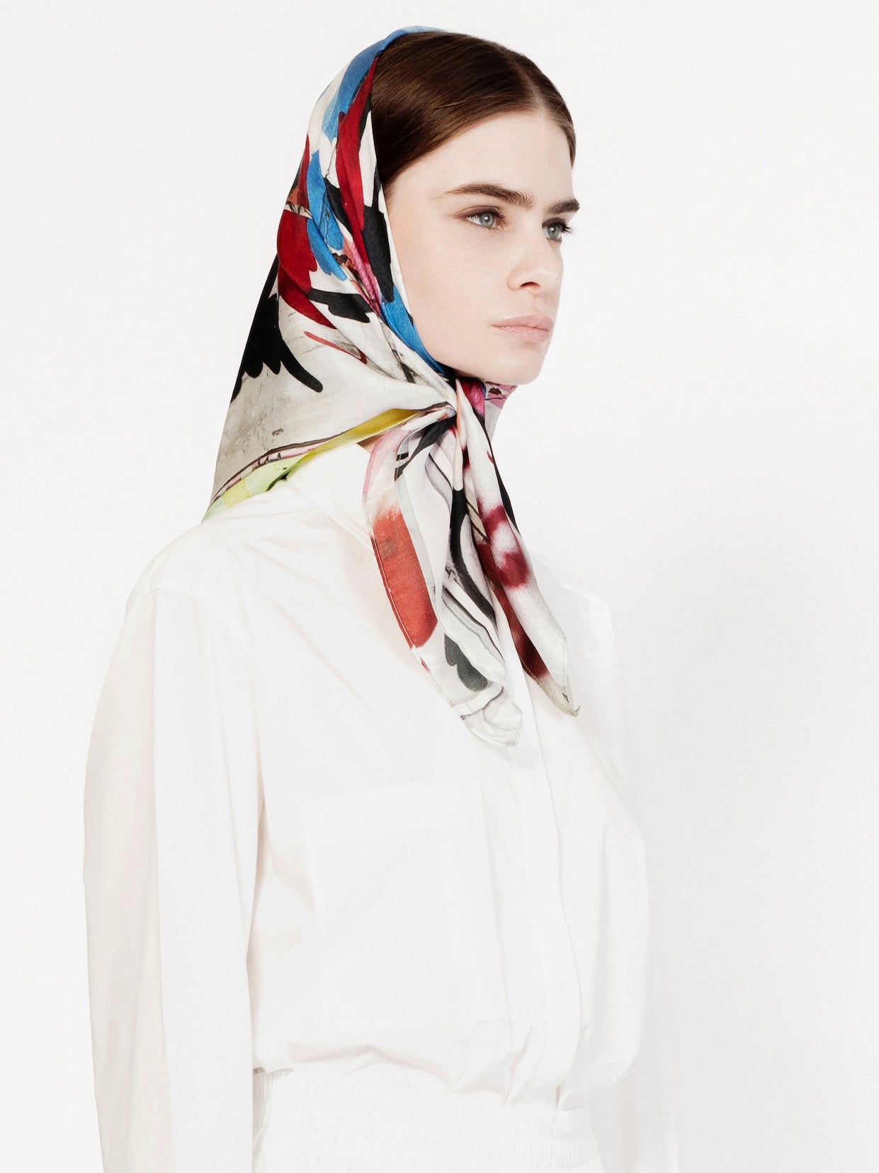 Talking Walls twiggy zig zag Single face square-shaped scarf zig zag