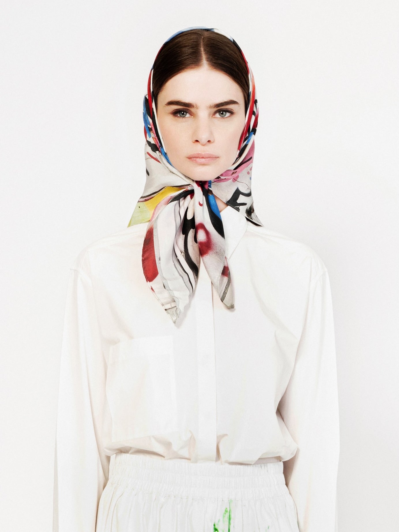 Talking Walls twiggy zig zag Single face square-shaped scarf zig zag