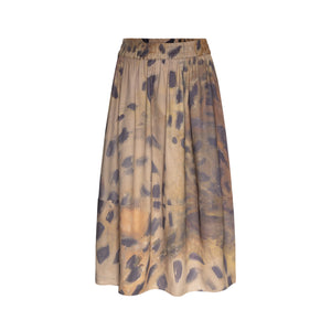 Talking Walls zaza leopard A-line midi skirt leopard