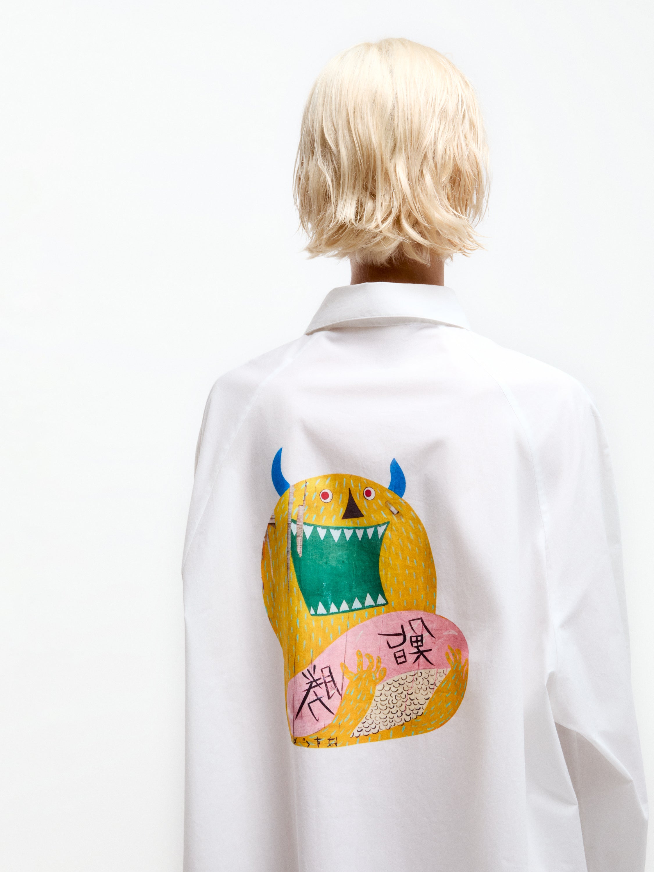 Talking Walls zita monster Boyfriend relaxed shirt monster