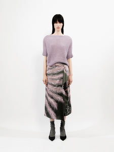 Talking Walls zoé burlesque Midi double sided, reversible wrap skirt burlesque