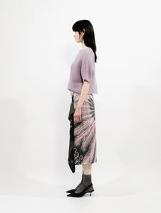 Talking Walls zoé burlesque Midi double sided, reversible wrap skirt burlesque
