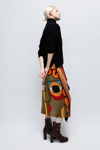 Talking Walls zoé sablon chez madie midi double sided reversible wrap skirt sablon chez madie