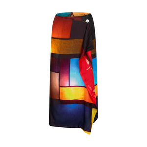 Talking Walls zoé sablon chez madie midi double sided reversible wrap skirt sablon chez madie