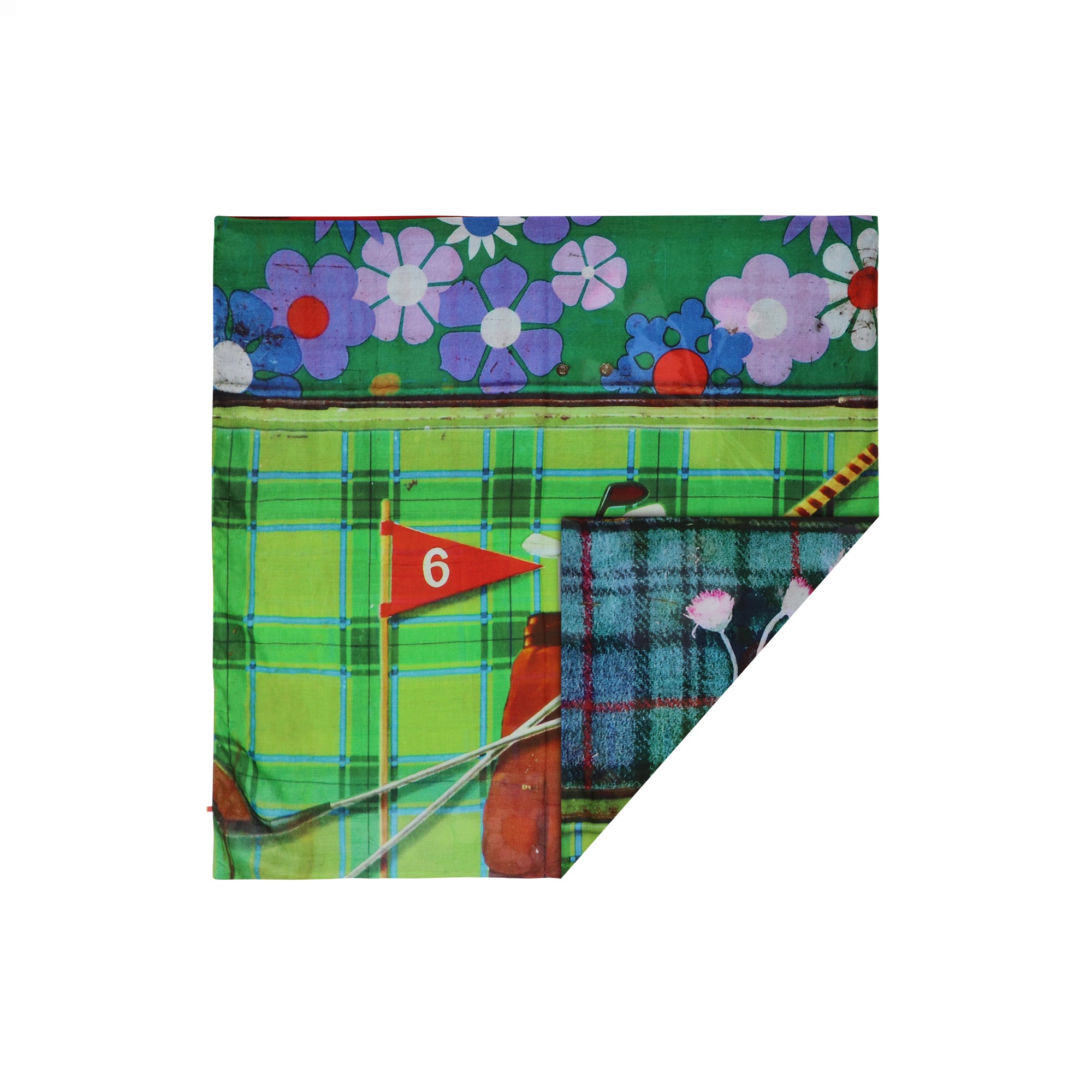 Talking Walls ava double face double face square scarf cookie can