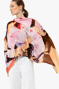 Talking Walls ava double face double face square scarf sevilla