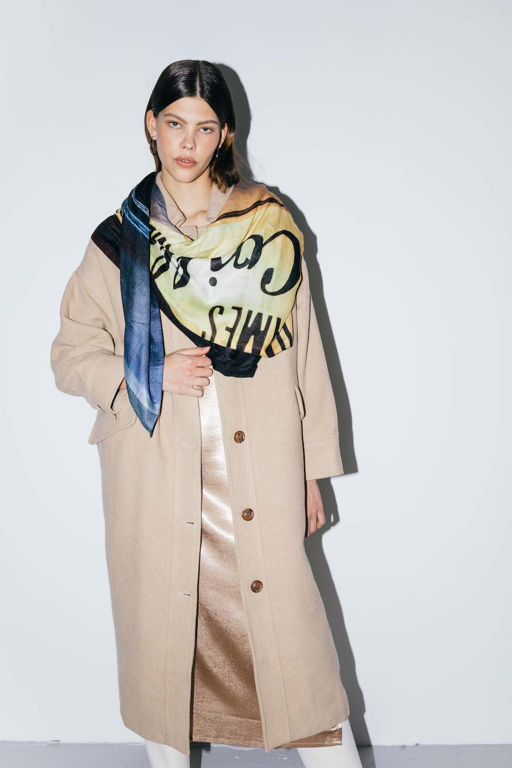 Talking Walls ava double face double face square scarf the boudoir