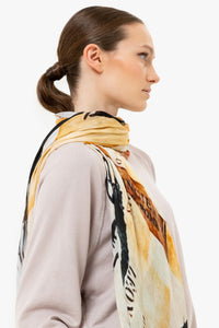 Talking Walls ela single face single face square scarf la divine comédie