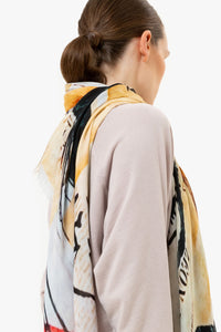 Talking Walls ela single face single face square scarf la divine comédie