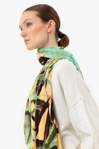 Talking Walls ela single face single face square scarf tiébélé