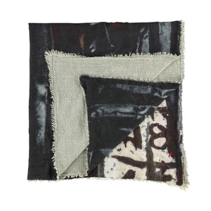 Talking Walls magnus double face Double faced, square-shaped blanket scarf metal